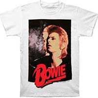 David Bowie- Smoke Pic on a white shirt