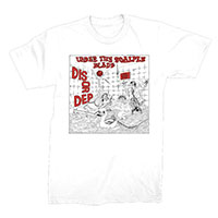 Disorder- Under The Scalple Blade on a white shirt