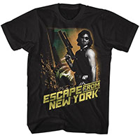 Escape From New York- Snake & Statue Of Liberty on a black shirt