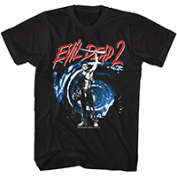 Evil Dead 2- Ash And Portal on a black shirt