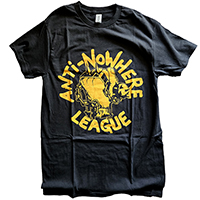 Anti Nowhere League- Fist on a black shirt