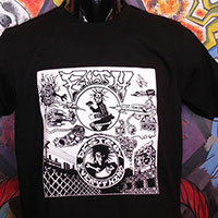 Filth- Destroy Everything on a black shirt