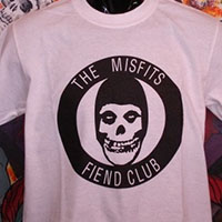 Misfits- Fiend Club on a white shirt