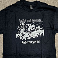 Meatmen- We're The Meatmen on a black shirt