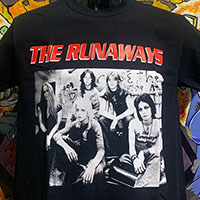 Runaways- Band Pic on a black shirt