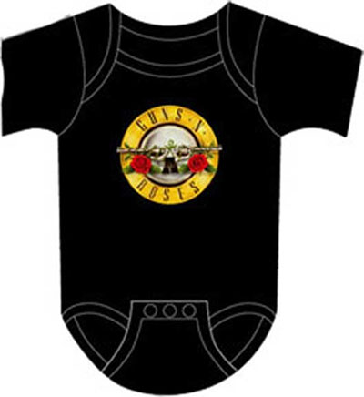 Guns N Roses- Bullet on a black onesie