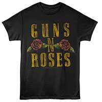 Guns N Roses- Logo on a black shirt
