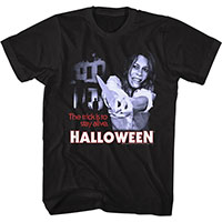 Halloween- Laurie Strode on a black shirt