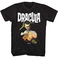 Hammer House Of Horror- Dracula, Don't Dare See It Alone! on a black shirt