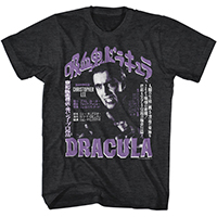 Hammer House Of Horror- Dracula (Japanese Design) on a heather black shirt