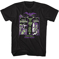 Hammer House Of Horror- The Curse Of Frankenstein/The Horror Of Dracula on a black shirt