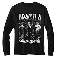 Hammer House Of Horror- Dracula, Chiller-Thriller on a black long sleeve shirt