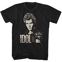 Billy Idol- Drawing on a black shirt (Sale price!)