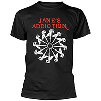 Jane's Addiction- Lady Wheel on a black shirt