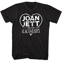 Joan Jett And The Blackhearts- Heart Logo on a black shirt