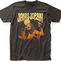 Janis Joplin- Live on a charcoal shirt (Sale price!)