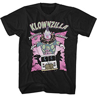 Killer Klowns From Outer Space- Klownzilla on a black shirt