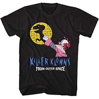Killer Klowns From Outer Space- Shadow Puppet on a black shirt