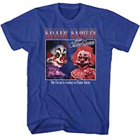 Killer Klowns From Outer Space- The Circus Is Coming To Planet Earth (Glamour Shots) on a royal shirt