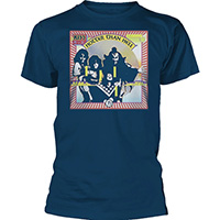 Kiss- Hotter Than Hell on a navy shirt
