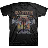 Led Zeppelin- Inglewood 1977 on a black shirt