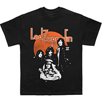Led Zeppelin- Sun & Band Pic on a black shirt