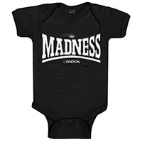 Madness- London on a black onesie