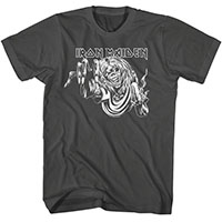 Iron Maiden- Eddie Reach on a charcoal shirt