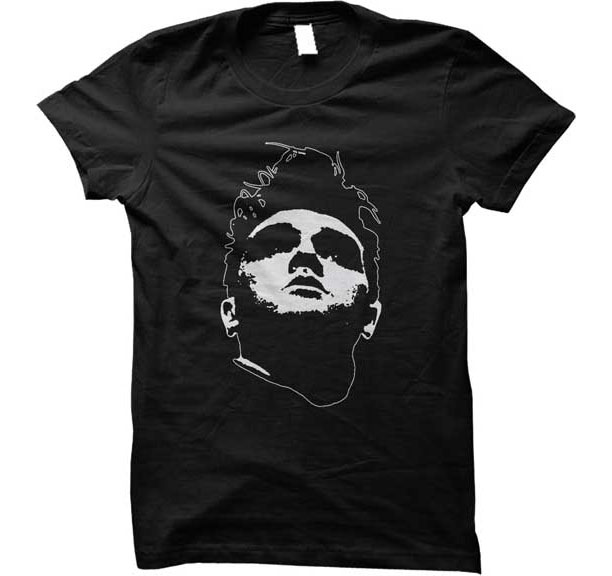 Morrissey- Head on a black shirt (Sale price!)