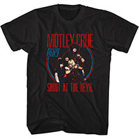 Motley Crue- Shout At The Devil World Tour 1983 on a black shirt
