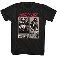 Motley Crue- Motley Pics on a black shirt