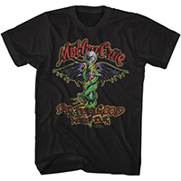 Motley Crue- Dr. Feelgood World Tour on a black shirt