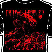 MDC- Skull Tank (Red Print) on a black shirt