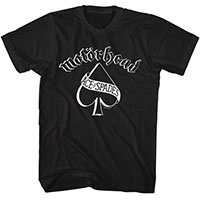 Motorhead- Ace Of Spades (Spade Banner) on a black shirt