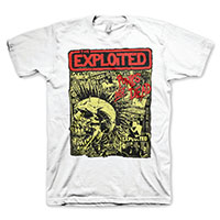 Exploited- Punk's Not Dead on a white shirt