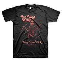 Ice Nine Kills- Take Your Pick on a black shirt