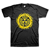 Ned's Atomic Dustbin- Logo on a black shirt