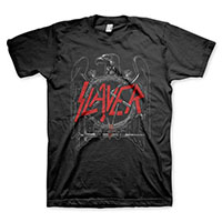 Slayer- Black Eagle on a black shirt