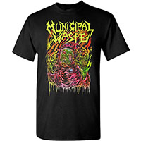 Municipal Waste- Skinner on a black shirt