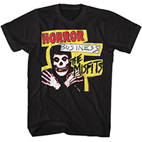 Misfits- Horror Business on a black shirt
