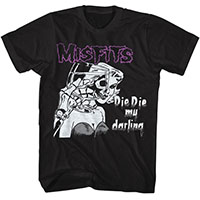 Misfits- Die Die My Darling on a black shirt