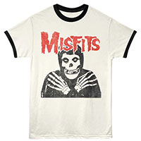 Misfits- Crossed Arm Fiend on a Natural/Black Ringer shirt