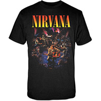 Nirvana- Unplugged on a black shirt