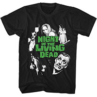 Night Of The Living Dead- People Collage on a black shirt