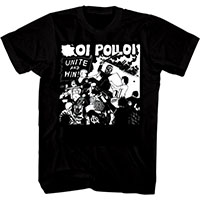 Oi Polloi- Unite And Win on a black shirt