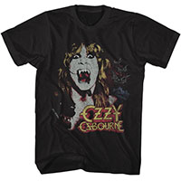 Ozzy Osbourne- Ozzy Vampire on a black shirt