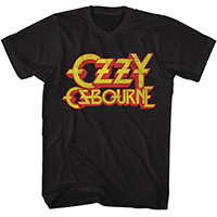 Ozzy Osbourne- Logo on a black shirt