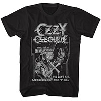 Ozzy Osbourne- You Can't Kill Rock N Roll on a black shirt