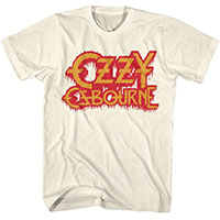 Ozzy Osbourne- Logo on a natural shirt