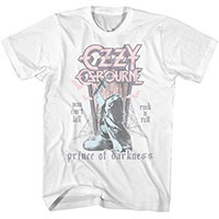 Ozzy Osbourne- You Can't Kill Rock N Roll on a white shirt